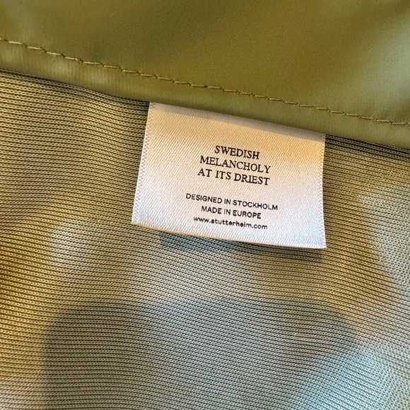 Stutterheim Green Raincoat - Picture 11 of 14